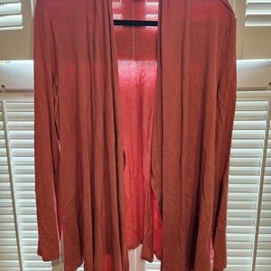 Liz Claiborne Women's Cardigan - Rust Orange